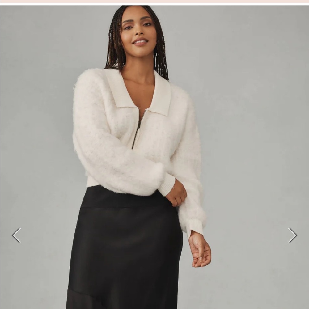 By Anthropology zip up cardigan